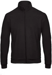 B&C Sweatjacke Herren Sweat-Jacket Schwarz