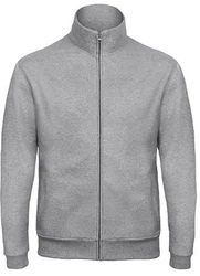 B&C Sweatjacke Herren Sweat-Jacket Grau/Hellgrau/Dunkelgrau