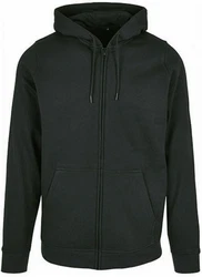 Build Your Brand Sweatjacke Basic Zip Hoody Dunkelgrau/Dunkelgrün/Schwarz