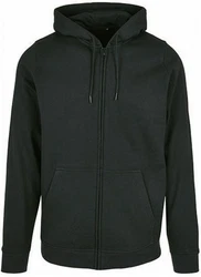 Build Your Brand Sweatjacke Basic Zip Hoody Dunkelgrau/Dunkelgrün/Schwarz