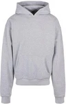 Build Your Brand Kapuzenpullover Ultra Heavy Cotton Box Herren Hoody Grau/Hellgrau
