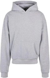 Build Your Brand Kapuzenpullover Ultra Heavy Cotton Box Herren Hoody Grau/Hellgrau
