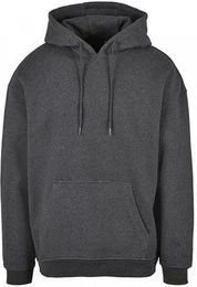 Kapuzenpullover Basic Oversize Hoody Kngurutasche bergroer Schnitt