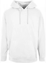 Build Your Brand Kapuzenpullover Basic Oversize Hoody Grau/Weiß/Hellgrau/Creme