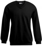 Promodoro Sweatshirt Herren V-Neck Pullover Schwarz