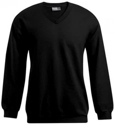 Promodoro Sweatshirt Herren V-Neck Pullover Schwarz
