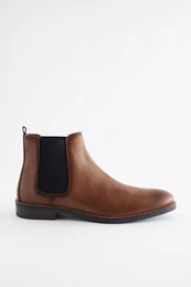 Chelsea-Stiefel aus Leder Chelseaboots (1-tlg)