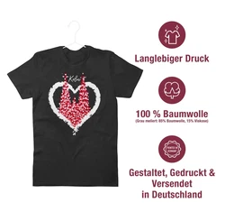 Shirtracer T-Shirt Klner Dom Kln Karneval Fasching Rot/Weiss