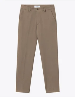 Les Deux Stoffhose Slim-Fit Anzughose Khaki/Beige/Braun