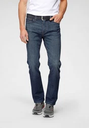 Levi's 5-Pocket Jeans 513 Slim Straight Blau/Dunkelblau/Braun