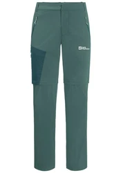 Jack Wolfskin Zip-away-Hose GLASTAL ZIP AWAY PANTS M Grün/Dunkelgrün/Türkis