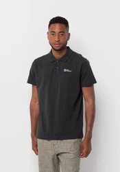 Jack Wolfskin Poloshirt ESSENTIAL POLO Dunkelblau/Schwarz/Grau/Dunkelgrau