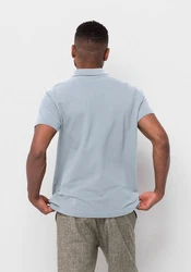 Jack Wolfskin Poloshirt ESSENTIAL POLO Blau/Hellblau/Grau