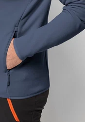 Jack Wolfskin Fleecejacke BAISELBERG FZ Dunkelblau/Blau/Grau/Hellblau
