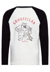 KingKerosin Longsleeve Good Fellas Weiß/Rot/Dunkelblau/Creme