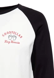 KingKerosin Longsleeve Good Fellas Weiß/Rot/Dunkelblau/Creme