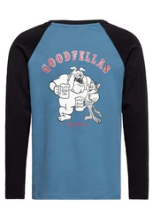 KingKerosin Longsleeve Good Fellas Blau/Hellblau