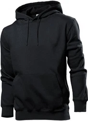 Stedman Kapuzenpullover Hooded Sweat Schwarz/Dunkelgrau