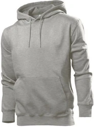 Stedman Kapuzenpullover Hooded Sweat Hellgrau/Grau