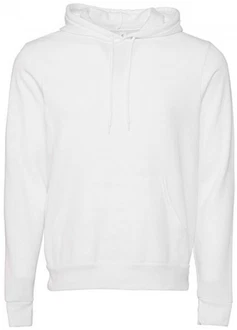 Bella + Canvas Kapuzenpullover Unisex Pullover Hoodie Weiß/Creme/Grau