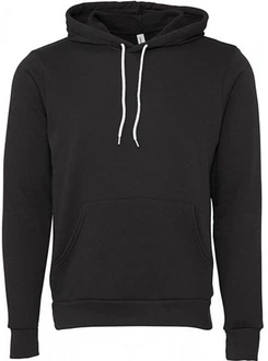 Bella + Canvas Kapuzenpullover Unisex Pullover Hoodie Schwarz/Dunkelgrau/Grau