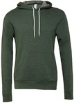 Bella + Canvas Kapuzenpullover Unisex Pullover Hoodie Dunkelgrün/Grün