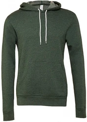 Bella + Canvas Kapuzenpullover Unisex Pullover Hoodie Dunkelgrün/Grün