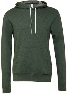 Bella + Canvas Kapuzenpullover Unisex Pullover Hoodie Dunkelgrün/Grün