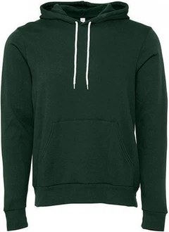Bella + Canvas Kapuzenpullover Unisex Pullover Hoodie Dunkelgrün/Grün