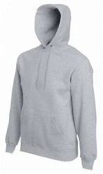 Fruit of the Loom Kapuzenpullover Premium Hooded Sweat Grau/Hellgrau