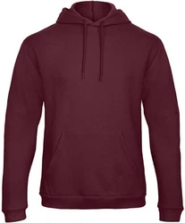 B&C Kapuzenpullover Herren Hooded Sweatshirt Dunkelrot/Bordeaux/Rot/Lila