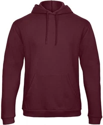 B&C Kapuzenpullover Herren Hooded Sweatshirt Dunkelrot/Bordeaux/Rot/Lila