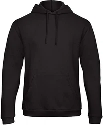 B&C Kapuzenpullover Herren Hooded Sweatshirt Schwarz