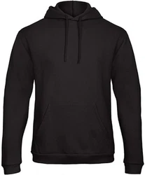 B&C Kapuzenpullover Herren Hooded Sweatshirt Schwarz