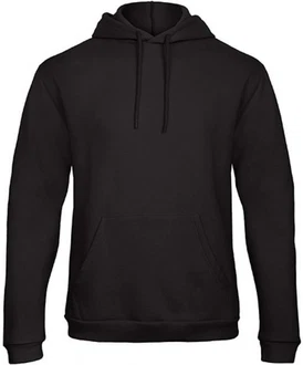 B&C Kapuzenpullover Herren Hooded Sweatshirt Schwarz