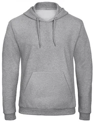 B&C Kapuzenpullover Herren Hooded Sweatshirt Grau/Hellgrau/Dunkelgrau