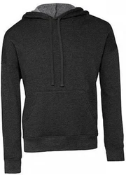 Bella + Canvas Kapuzenpullover Unisex Sponge Fleece Pullover DTM Hoodie Dunkelgrau/Grau