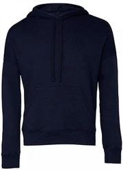 Bella + Canvas Kapuzenpullover Unisex Sponge Fleece Pullover DTM Hoodie Dunkelblau/Blau