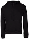 Bella + Canvas Kapuzenpullover Unisex Sponge Fleece Pullover DTM Hoodie Schwarz