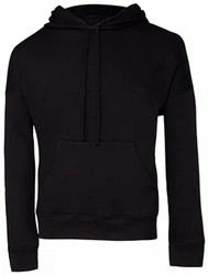 Bella + Canvas Kapuzenpullover Unisex Sponge Fleece Pullover DTM Hoodie Schwarz