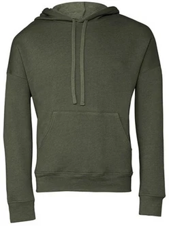 Bella + Canvas Kapuzenpullover Unisex Sponge Fleece Pullover DTM Hoodie Dunkelgrün Bella + Canvas Kapuzenpullover Unisex Sponge Fleece Pullover DTM Hoodie Dunkelgrün