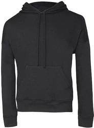 Bella + Canvas Kapuzenpullover Unisex Sponge Fleece Pullover DTM Hoodie Schwarz/Dunkelgrau/Grau