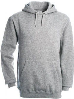 B&C Kapuzenpullover Hooded Sweat Grau/Hellgrau