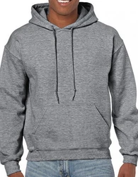 Gildan Kapuzenpullover Heavy Blend Hooded Sweatshirt Hellgrau/Dunkelgrau/Grau