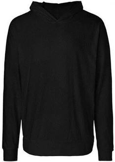 Neutral Kapuzenpullover Herren Jersey Hoodie Schwarz