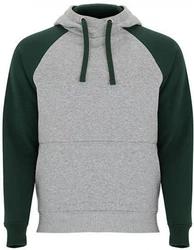 Roly Kapuzenpullover Badet Hooded Sweatshirt Unisex Dunkelgrün/Grün/Hellgrau