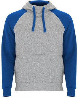 Roly Kapuzenpullover Badet Hooded Sweatshirt Unisex Grau/Dunkelblau/Blau
