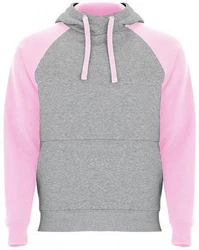 Roly Kapuzenpullover Badet Hooded Sweatshirt Unisex Rosa/Grau