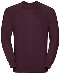 Russell Sweatshirt Raglan-Sweatshirt  Dunkelrot/Lila/Bordeaux