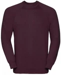 Russell Sweatshirt Raglan-Sweatshirt  Dunkelrot/Lila/Bordeaux